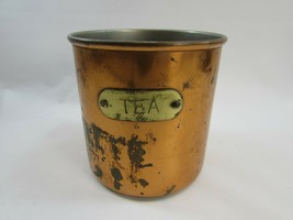 Vtg Benjamin Medwin Copper Tea Kitchen Canister No Lid 33641 - £23.73 GBP