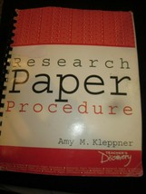 Teacher&#39;s Discovery Research Paper Procedure by Amy M Kleppner 2nd Edition Used - £47.17 GBP