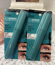 (2) Maybelline Green Edition Mega Mousse Volume Mascara-001 Blackest Black - £11.56 GBP
