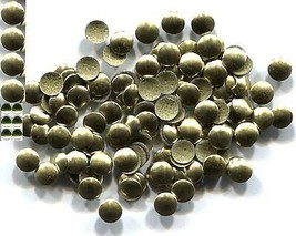 ROUND Smooth Nailheads 4mm Hot Fix ANTIQUE GOLD    2 Gross  288 Pieces - $110.04 MXN