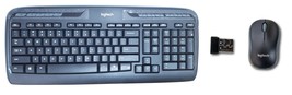 Logitech MK320 Wireless PC Keyboard &amp; M185 Mini Optical Mouse Combo USB Receiver - £21.91 GBP