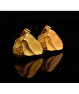 Gold Nugget cufflinks / designer Judy Lee / tuxedo set . Vintage Kaflink... - $120.00