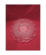 Imperial Glass Laced Rim Frosted Intaglio Rose Diamond Platter, Serving ... - $282.25 MXN