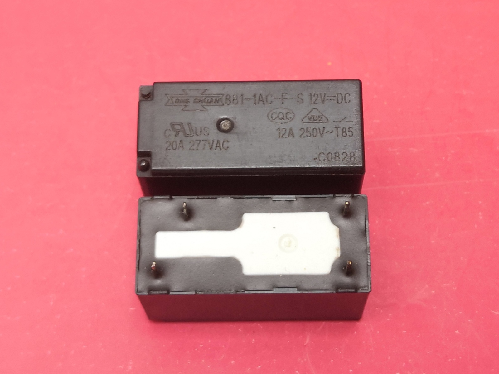 881-1AC-F-S, 12VDC Relay, SONG CHUAN Brand New!!