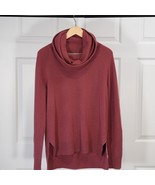 Athleta Cashmere Cowlneck Sweater Red Size Small - £65.44 GBP