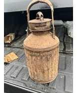 VINTAGE 1920 - 1930&#39;s SHELL ELLISCO 253 GALVANIZED 5 GALLON OIL CAN - $203.67 CAD