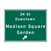 Replica Madison Square Garden Highway Metal Sign - $24.00+
