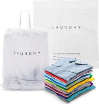 WELCOME Hotel Laundry Bags - 18x19 + 4G - Drawstring Closure Case of 100 - $32.09