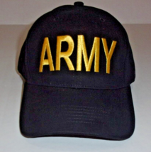 New United States Army Gold & Black Embroidered Army Cap Adjustable Size - $22.17