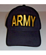 NEW UNITED STATES ARMY GOLD &amp; BLACK EMBROIDERED ARMY CAP ADJUSTABLE SIZE - €18,59 EUR