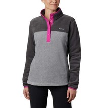 Columbia Women Benton Springs 1/2 Pullover AL1302-060 Light Grey Heather/Shark - £28.14 GBP