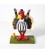 Turkey Football Referee Thanksgiving 6&quot; Sports Statue Figurine Robert St... - £54.01 GBP