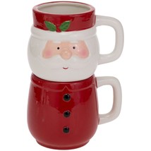Festive Santa Stack Mug Duo - £34.26 GBP
