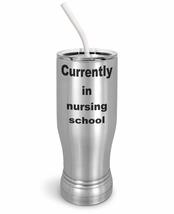 PixiDoodle Nursing School Nurse Insulated Coffee Mug Tumbler with Spill-Resistan - £26.43 GBP+