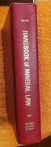 Handbook of Mineral Law Revised 2nd Edition by Terry S. Maley 1979 HC (aus) - £19.43 GBP