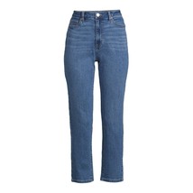 No Boundaries Juniors&#39; High Rise Mom Jeans Medium Wash Size 21 Stretch Denim NWT - £8.51 GBP