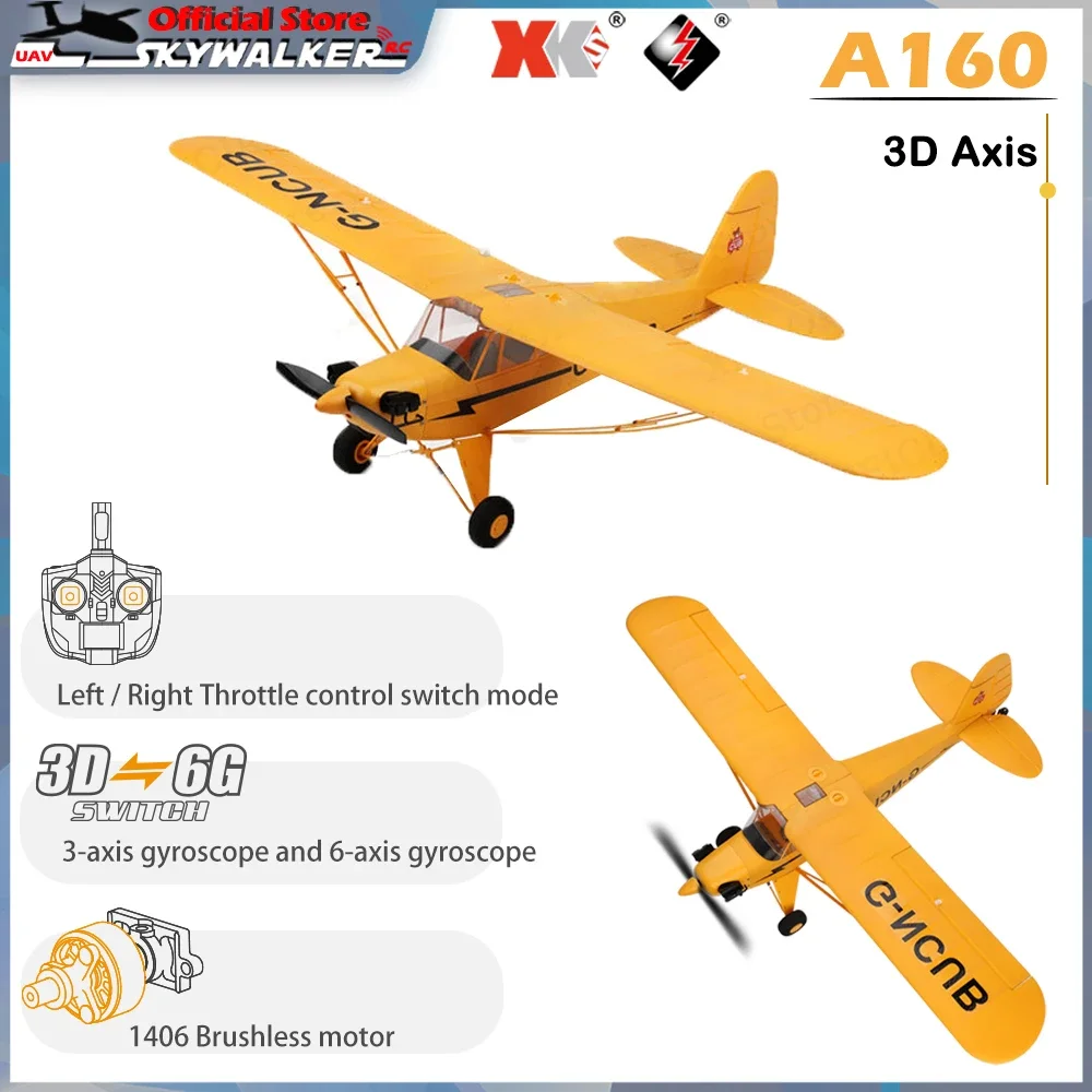 WLtoys A160 RC Airplane 5 Channel 3D/6G 1406 Brushless Motor Radio Controlled - £139.06 GBP+