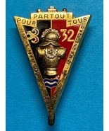 FRANCE 32nd Régimentaire 32e Régiment du Génie, BERET BADGE, HALLMARKED,... - $20.51 CAD