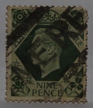 Vintage Stamps British 9 Nine Pence George Vi Great Britain Gb Uk England X1 B6 - £1.40 GBP