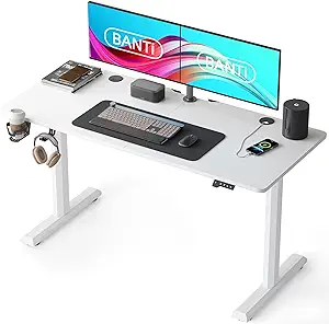55&quot;X24&quot; Standing Desk, Electric Stand Up Height Adjustable Home Office T... - $242.99