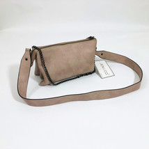 Jen &amp; Co Izzy Chain &amp; Strap Beige Vegan Leather Cross Body Shoulder Bag - $36.51