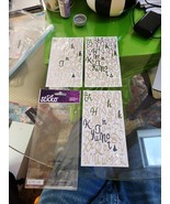 Lot Of 3 Sheets Sticko Silver Alphabet 52 Pieces Stickers - $19.73 CAD