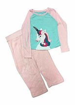 Girls&#39; Unicorn Jersey and Minky Fleece Pajama Set - $11.24