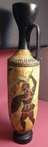 Replica Greek Vase Geometric Pottery Ceramists Hand Painted Gods Vintage - £98.65 GBP