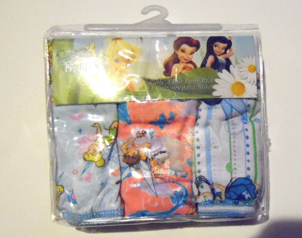 Primary image for Disney Fairies Girls Underwear Panties 3 Pack TinkerbellSize 4 or 6  NWT