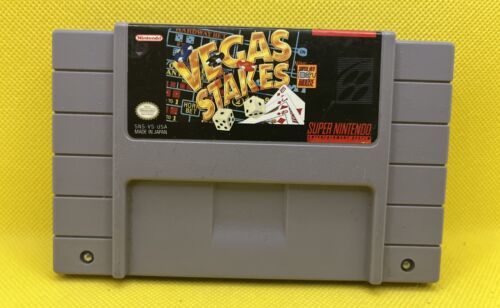  Vegas Stakes (Super Nintendo Entertainment System, 1993, Game Only, SNES) - $9.45