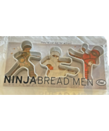 Cookie Cutters Fred and Friends Ninjabread Men Set of 3 ABS Plastic 2010... - £9.56 GBP