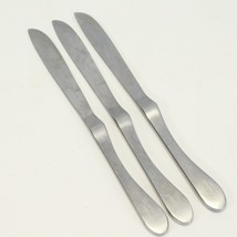 Knork Dinner Knives 9&quot; Stainless Satin Lot of 3 - $13.71
