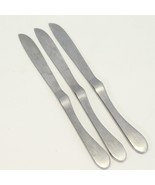 Knork Dinner Knives 9&quot; Stainless Satin Lot of 3 - $19.25 CAD