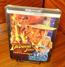 Indiana Jones and the Temple of Doom 4K Steelbook (4K + Digital) NEW-Free S&amp;H - £50.28 GBP