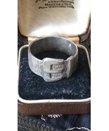 Anello vintage anni 60 in argento sterling 925 con fibbia larga misura U... - $2,031.46 MXN