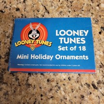 Vintage 1998 Looney Tunes Mini Ornament 1” Set 18 Bugs Bunny Tweety Marvin Sylv - £7.90 GBP