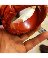 Unique vintage bakelite strawberry bangle bracelet  - $259.00