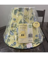 Waverly Lamp Shade Blue Rose Blossom Hill Yellow Green Lined Country Far... - €85,27 EUR