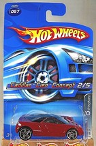 2006 Hot Wheels #57 Dropstars 2/5 Cadillac Cien Concept Red w/Chrome Pr5 Spokes - £6.63 GBP