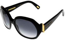 Marc Jacobs Sunglasses Women Shiny Black Rectangular MJ302/S 807JJ - £148.55 GBP