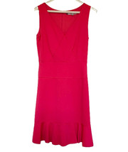 Jennifer Lopez Hot Pink Summer Party Cocktail Dress A-Line Sleeveless Sz 0 - $16.99