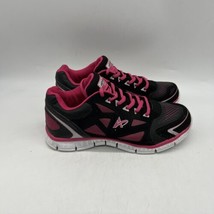 Athletech Womens Running Black Pink Lace Up Running Shoes  Size 8.5 M - £11.86 GBP