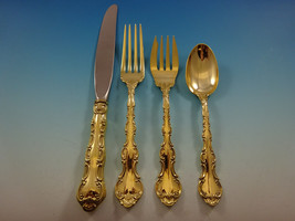 Strasbourg Gold by Gorham Sterling Silver Flatware Service Set For 4 Vermeil - $1,890.74 CAD