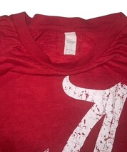 Alabama Crimson Tide Long Sleeve Shirt Small Red NCAA Distressed Logo USA image 3