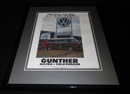 1980 Gunther Mazda / Volkswagen VW Miami Framed 11x14 ORIGINAL Advertise... - $34.64