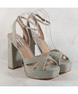 Steve Madden Women&#39;s Laurel Platform Sandals, Color Silver, Size 9 M - $1,117.26 MXN