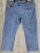 Wrangler Riggs Jeans Mens 46 X 30 Blue Denim Cool Vantage Distressed Wor... - £35.59 GBP
