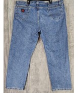 Wrangler Riggs Jeans Mens 46 X 30 Blue Denim Cool Vantage Distressed Wor... - £35.82 GBP