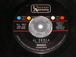 Al Caiola Bonanza 45 RPM Vintage United Artists Label - £9.39 GBP