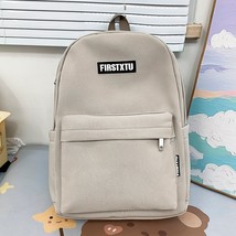 School Backpack for Girls Teen Student Backpack Solid Color Women Backpack Bookb - £54.61 GBP